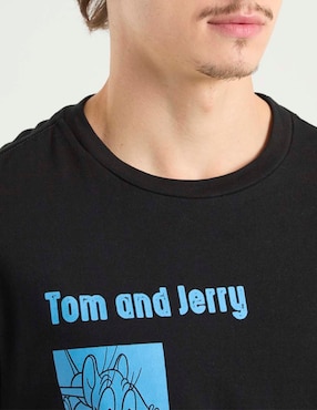 Playera Tee Bar Tom and Jerry cuello redondo para hombre
