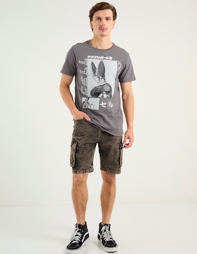 Playera Tee Bar Dragon Ball Z Cell cuello redondo para hombre