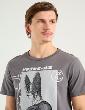 Playera Tee Bar Dragon Ball Z Cell cuello redondo para hombre