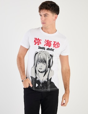Playera Tee Bar misa amane cuello redondo para hombre