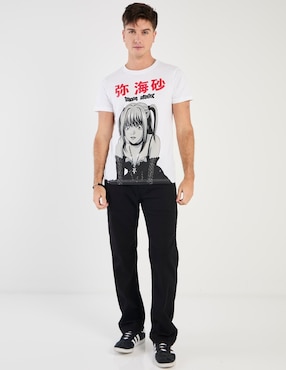 Playera Tee Bar misa amane cuello redondo para hombre
