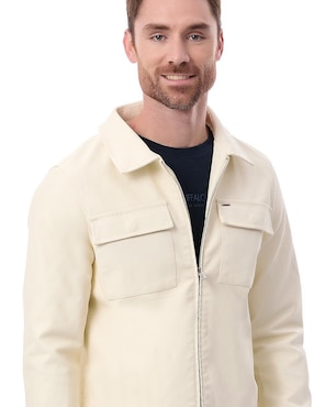 Chamarra casual Buffalo Jeans David Bitton con bolsillos para hombre