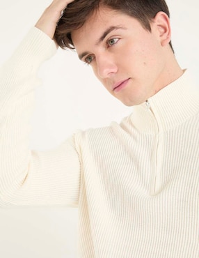 Suéter Hollister cuello con cierre para hombre