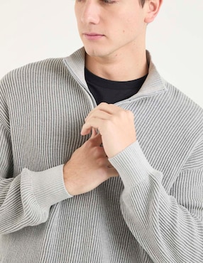 Suéter Hollister cuello con cierre para hombre