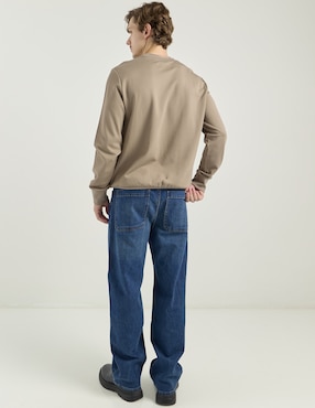 Jeans straight Hollister deslavado para hombre
