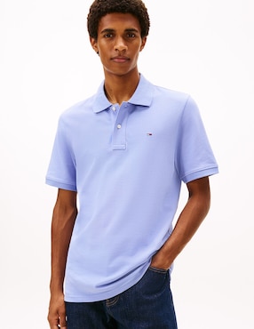 Playera tipo polo Tommy Jeans Classic Flag para hombre