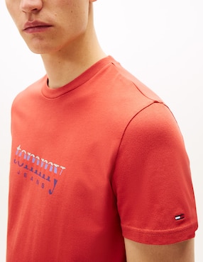 Playera Tommy Jeans Dna Graphics cuello redondo para hombre