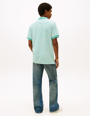 Playera tipo polo Tommy Jeans Linear para hombre