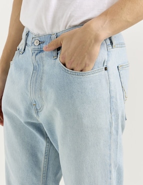 Jeans straight Hollister deslavado para hombre