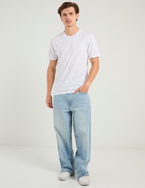 Jeans baggy American Eagle deslavado para hombre