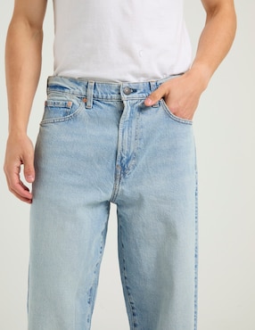 Jeans baggy American Eagle deslavado para hombre