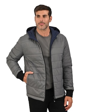 Chamarra casual Perry Ellis Portfolio reversible para hombre