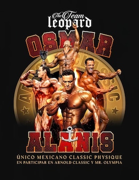 Playera John Leopard osmar cuello redondo para hombre
