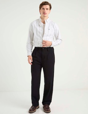 Camisa casual American Eagle manga larga para hombre