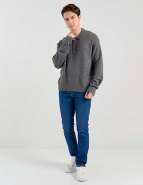 Suéter American Eagle cuello polo para hombre