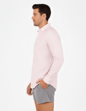 Camisa playa Ocean Slave de lino manga larga para hombre