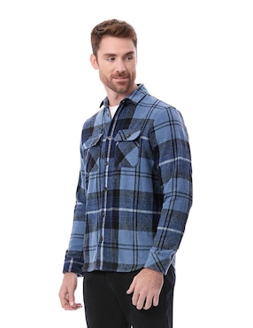 Camisa casual Buffalo jeans david bitton manga larga para hombre