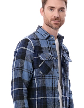 Camisa casual Buffalo jeans david bitton manga larga para hombre