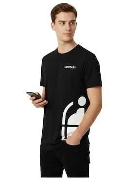 Playera Luqtari cuello redondo para hombre