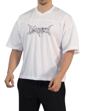 Playera John Leopard cuello v para hombre