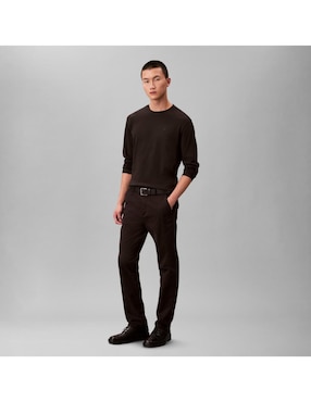Pantalón chino regular Calvin Klein de algodón para hombre