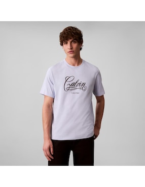 Playera Calvin Klein Playera CK para hombre cuello redondo para hombre