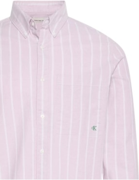 Camisa casual Calvin Klein de algodón manga larga para hombre