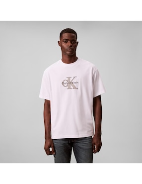 Playera Calvin Klein Playera CK para hombre cuello redondo para hombre