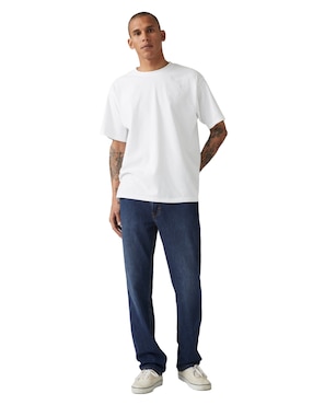 Jeans straight Levi's 514 lavado obscuro para hombre