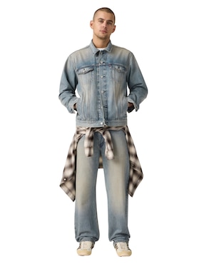 Jeans straight Levi's 565 Loose lavado claro para hombre