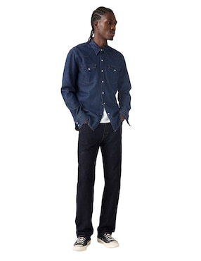 Jeans straight Levi's lavado obscuro para hombre