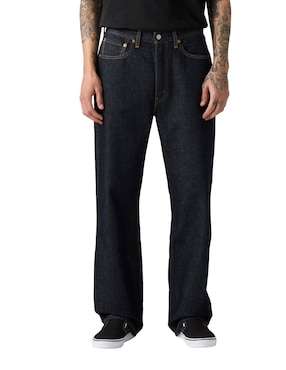 Jeans straight Levi's 565 lavado obscuro para hombre