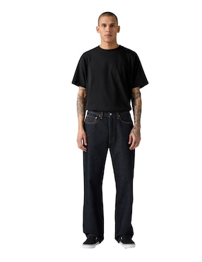 Jeans straight Levi's 565 lavado obscuro para hombre