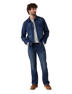 Jeans bota Levi's 537 western bootcut lavado obscuro para hombre