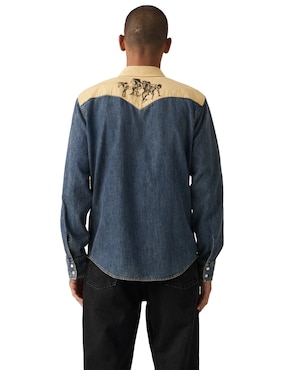 Camisa casual Levi's de algodón manga larga para hombre