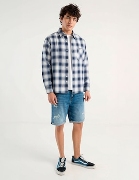 Camisa casual Levi's de algodón manga larga para hombre