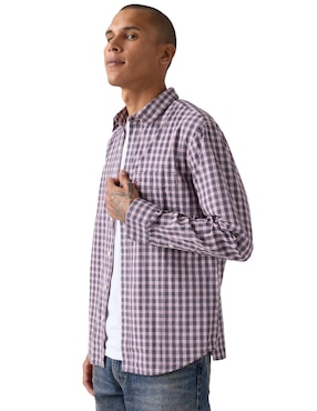 Camisa casual Levi's de algodón manga larga para hombre