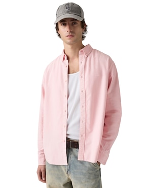Camisa casual Levi's de algodón manga larga para hombre