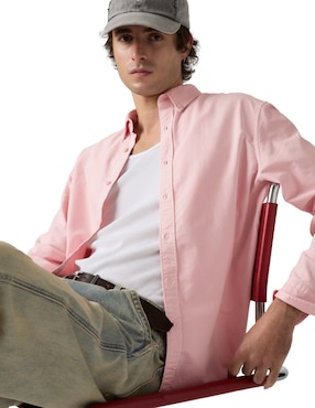 Camisa casual Levi's de algodón manga larga para hombre