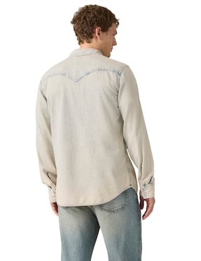 Camisa casual Levi's de algodón manga larga para hombre
