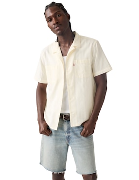 Camisa casual Levi's de algodón manga corta para hombre