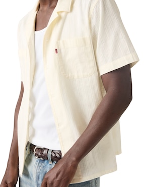 Camisa casual Levi's de algodón manga corta para hombre