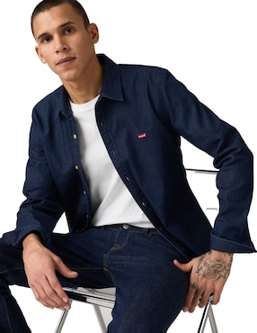 Camisa casual Levi's de algodón manga larga para hombre