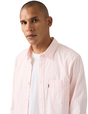 Camisa casual Levi's de algodón manga larga para hombre