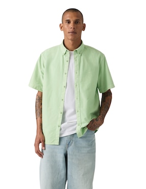 Camisa casual Levi's de algodón manga corta para hombre