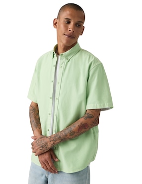 Camisa casual Levi's de algodón manga corta para hombre