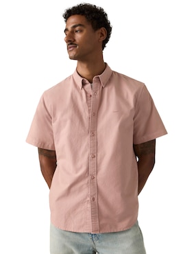 Camisa casual Levi's de algodón manga corta para hombre