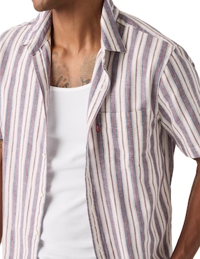 Camisa casual Levi's de algodón manga corta para hombre