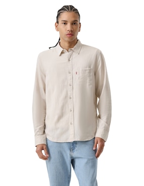 Camisa casual Levi's de algodón manga larga para hombre