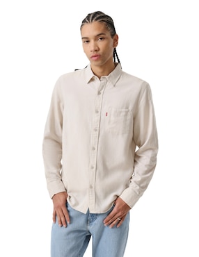Camisa casual Levi's de algodón manga larga para hombre